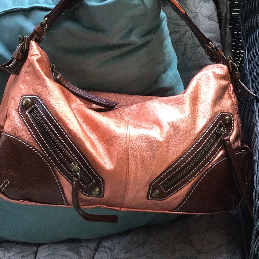 Gorgeous Isabella Fiord Copper Leather Bag